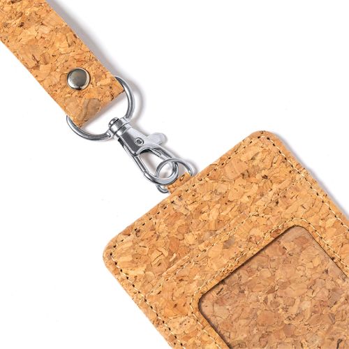 Badge med lanyard i kork - Billede 4